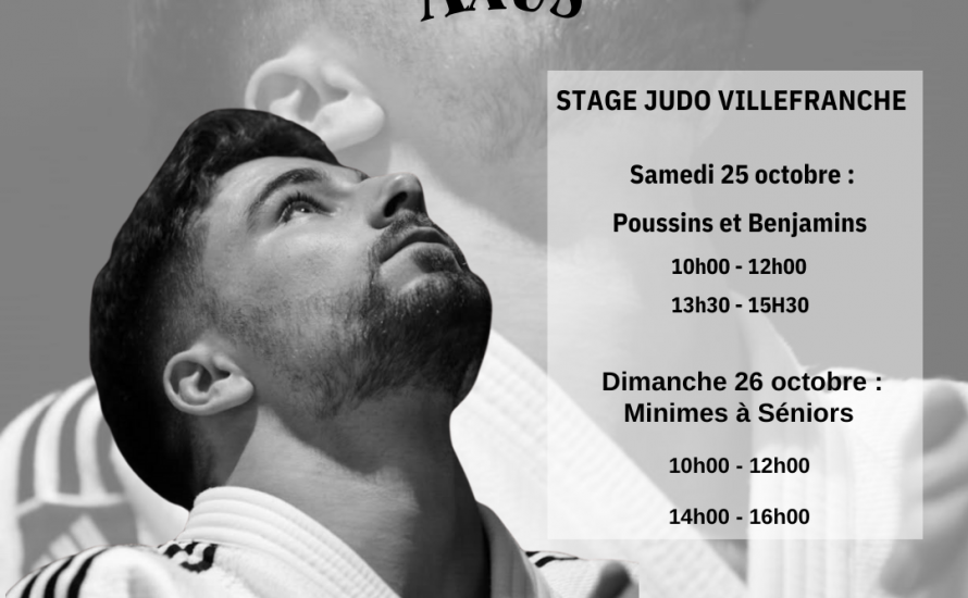 STAGE DE JUDO AVEC BENJAMIN AXUS